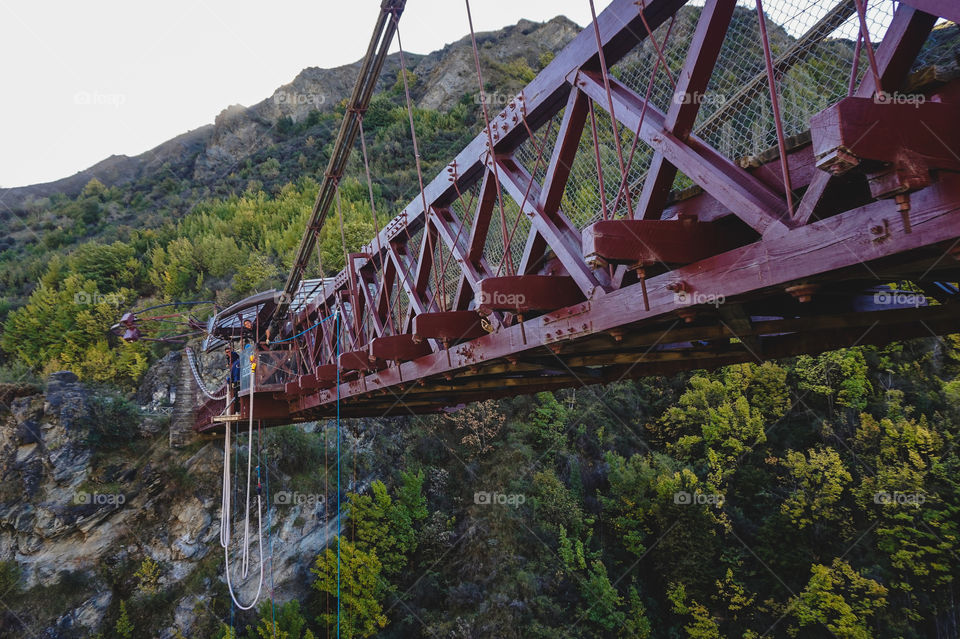 AJ Hackett bungee bridge, Queenstown, New Zealand 