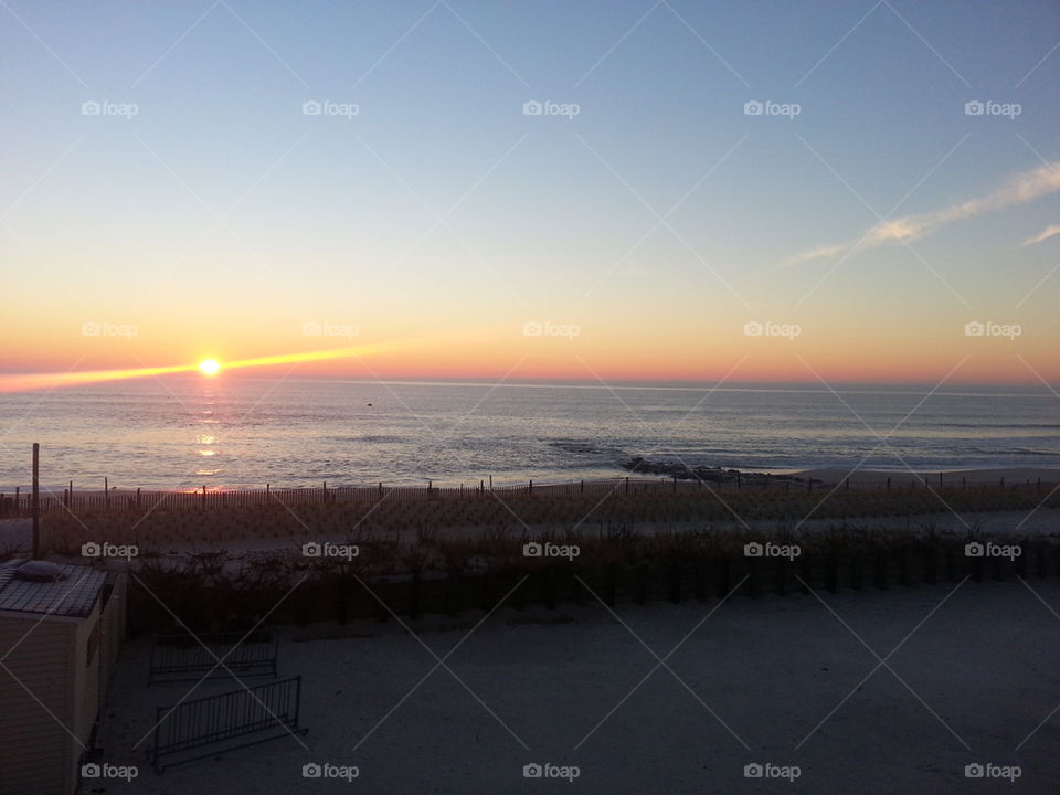sun rise jersey shore