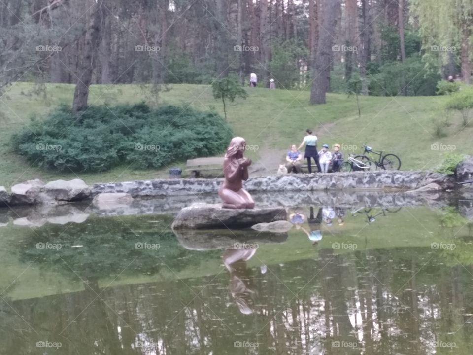 Mermaid in the lake