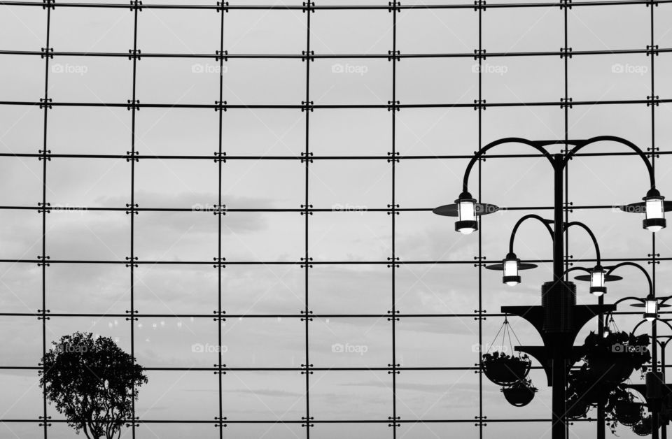 Big window. Big window at the airport.