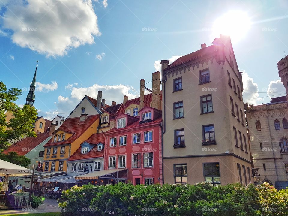 The beautiful old town of Riga.