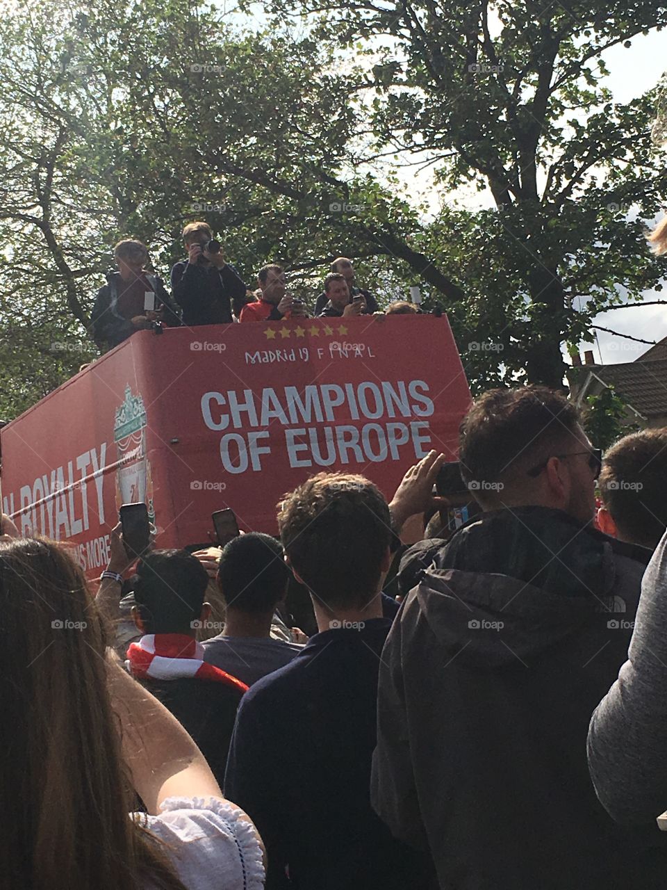 Liverpool fc bringing the European cup home to Liverpool. 