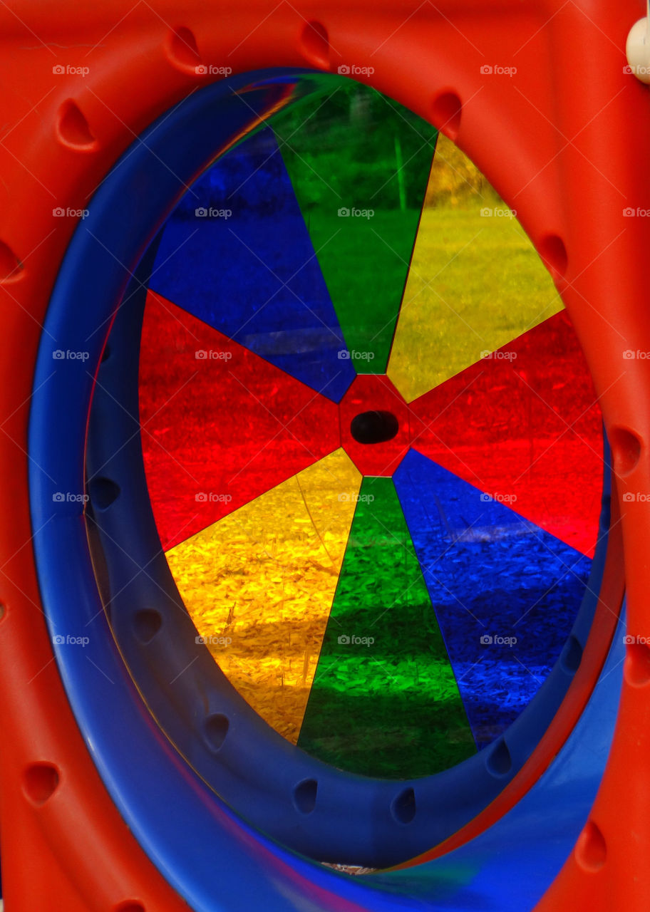 green yellow wheel blue by kshapley