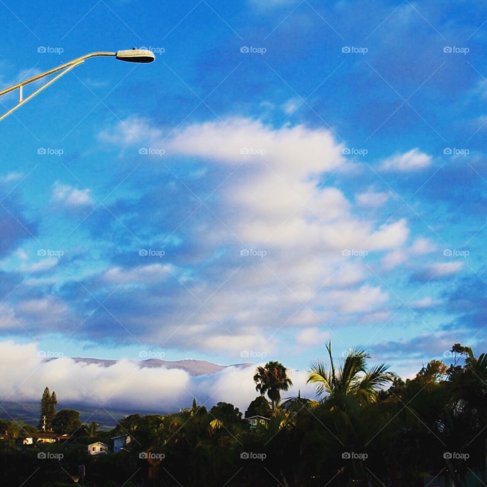 Colorful, no-filter baby blues and cotton candy pink skies of Maui