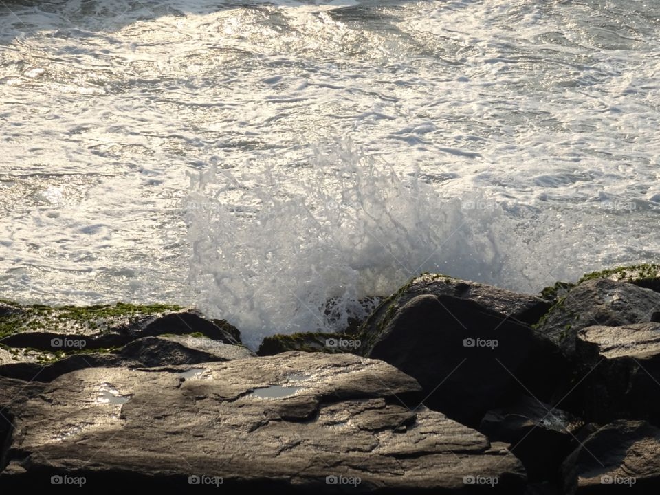 India Puducherry melted silver on rock