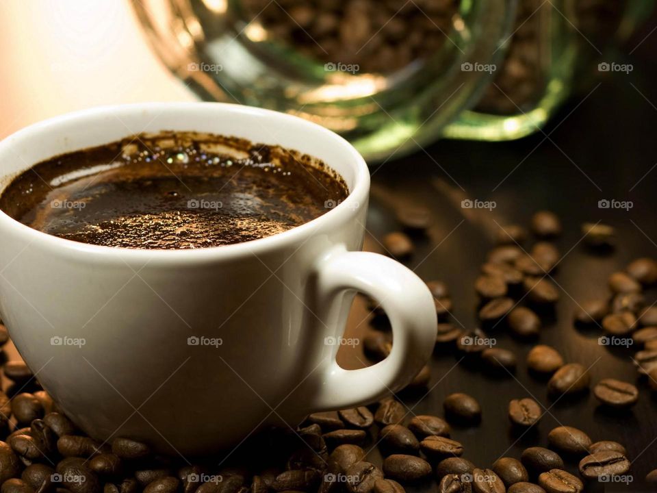 Close-up of fresh coffee