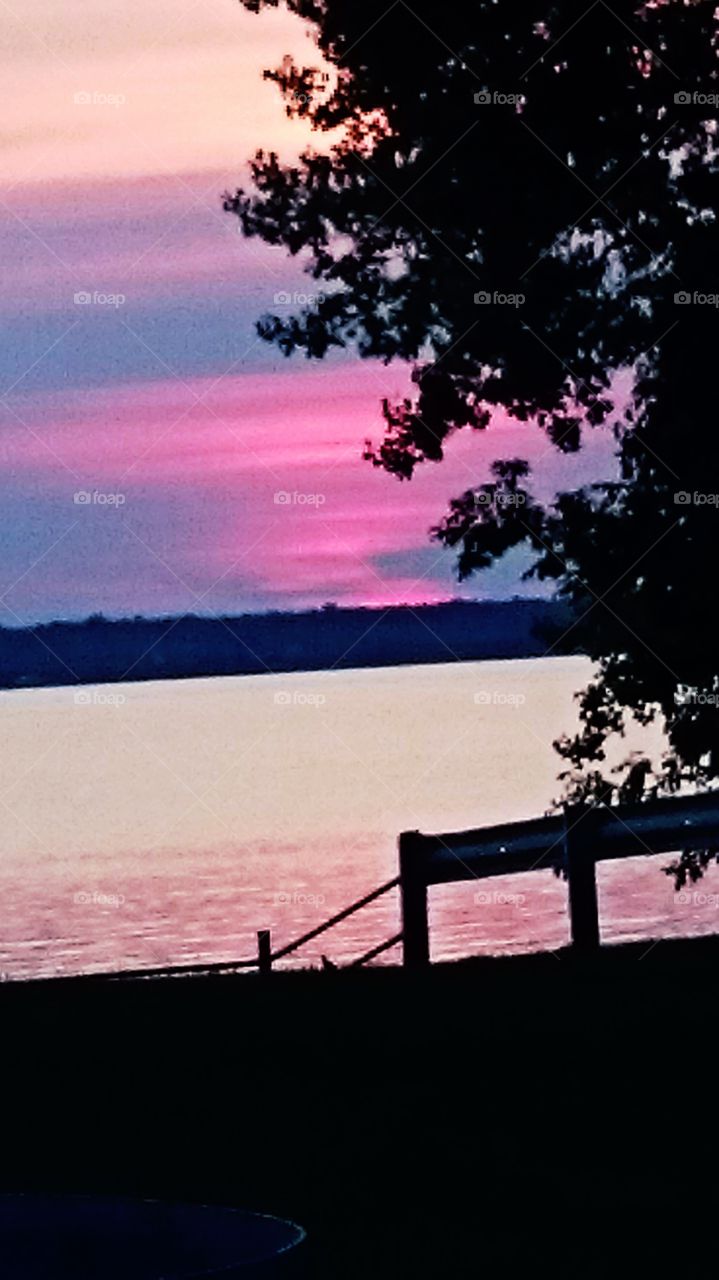sunset maquam shore Swanton Vt