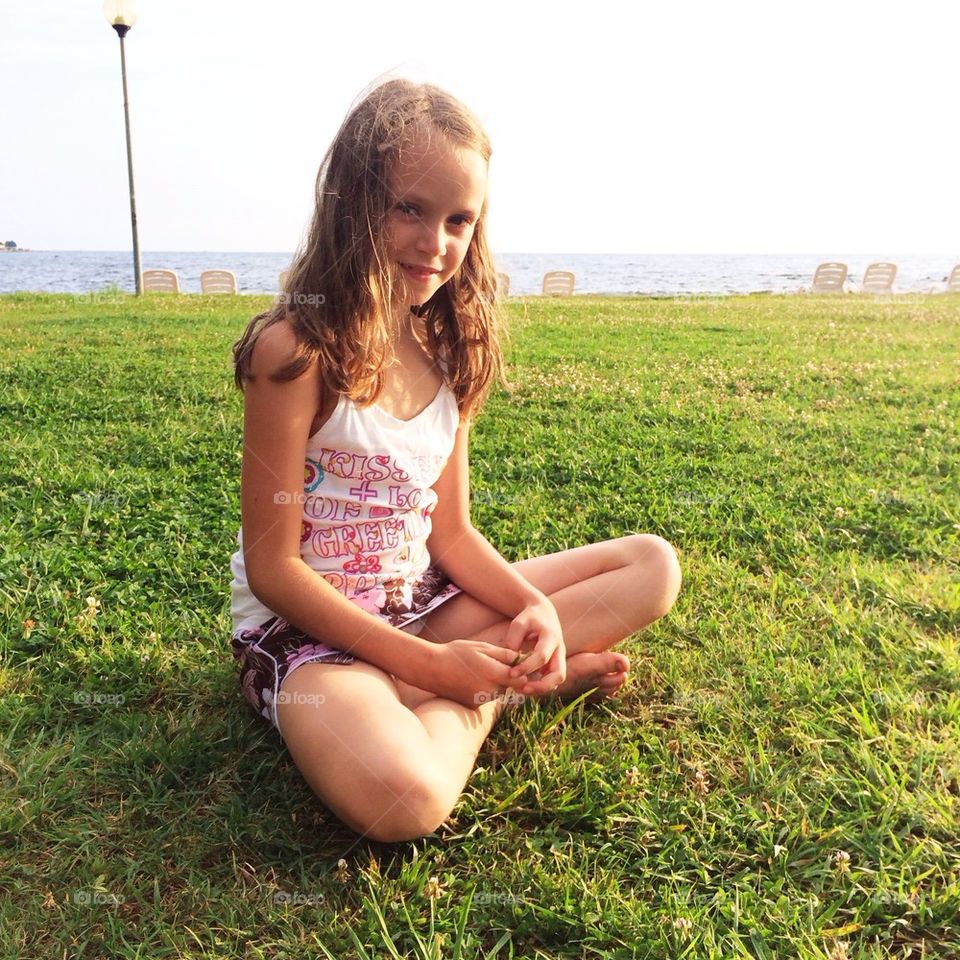 Girl finding peace of mind