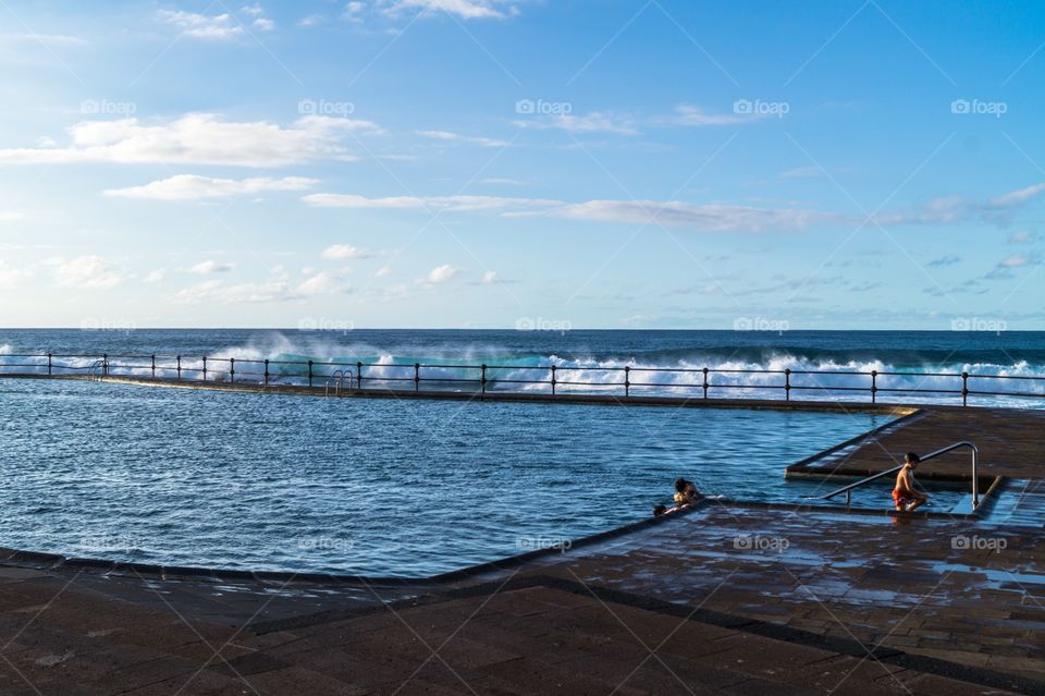 Family enjoying the outdoors. North of Tenerife. 