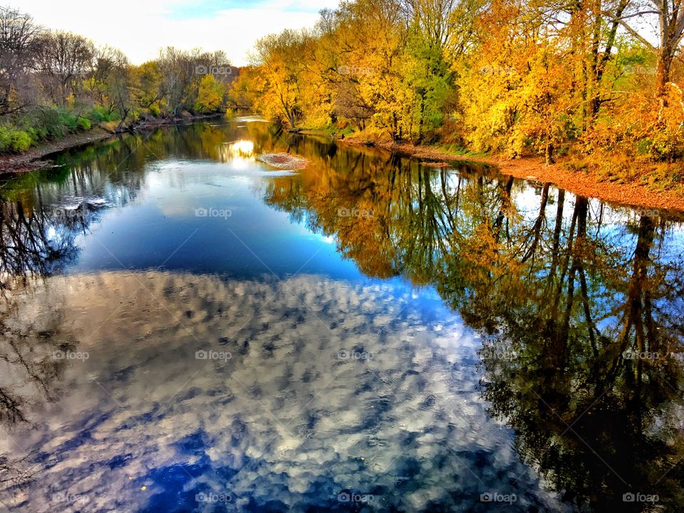 Fall River reflection 