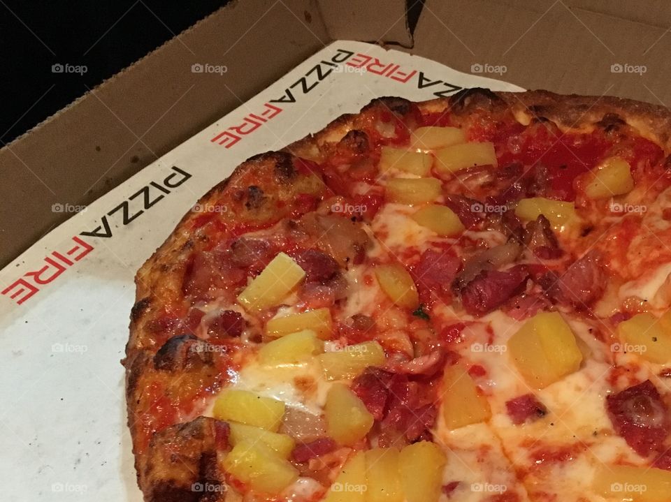 "Pineapple on pizza!"