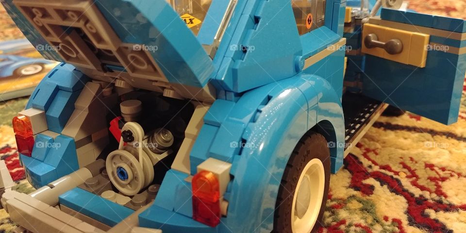 Lego Creator Volkswagen beetle blue engine