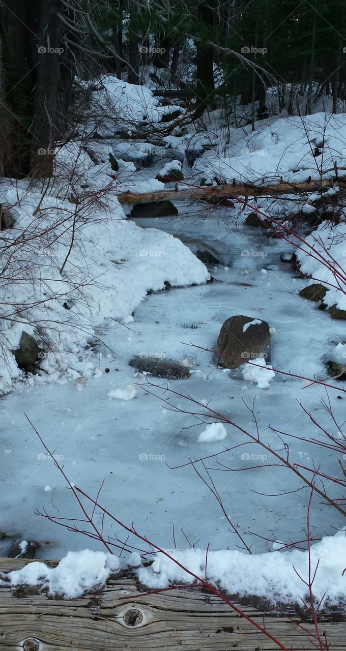 frozen river