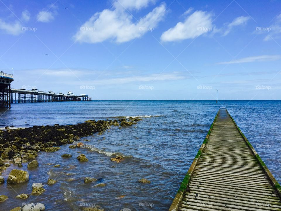 At the seaside in Wales 