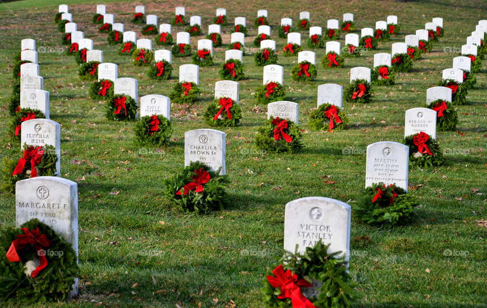 Arlington national cemetery. wreaths across America