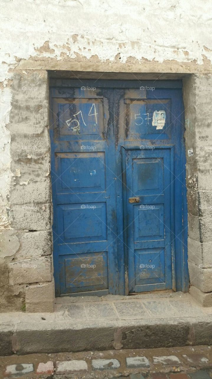 Door, Architecture, No Person, Old, Wall