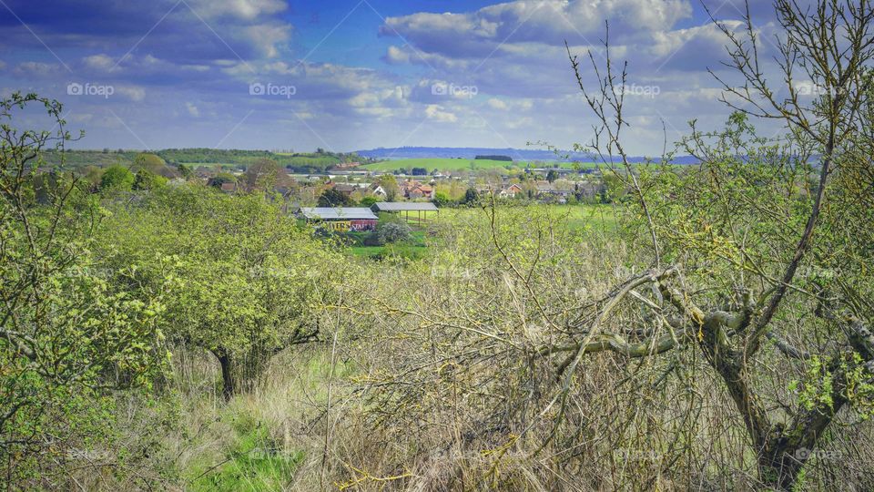 Valley. Vale of Evesham UK 