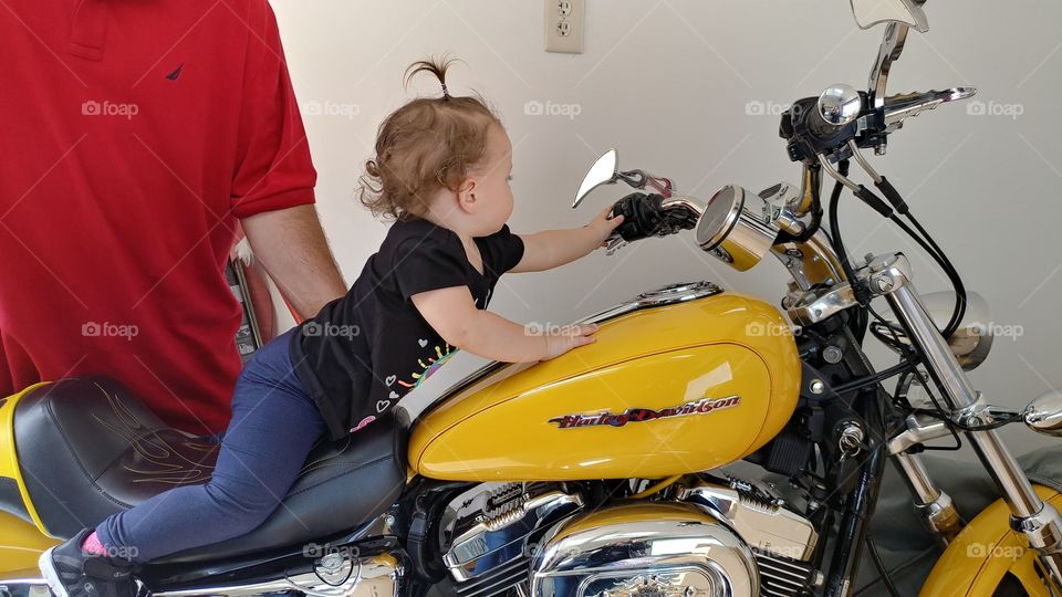 I Ride A Harley Baby