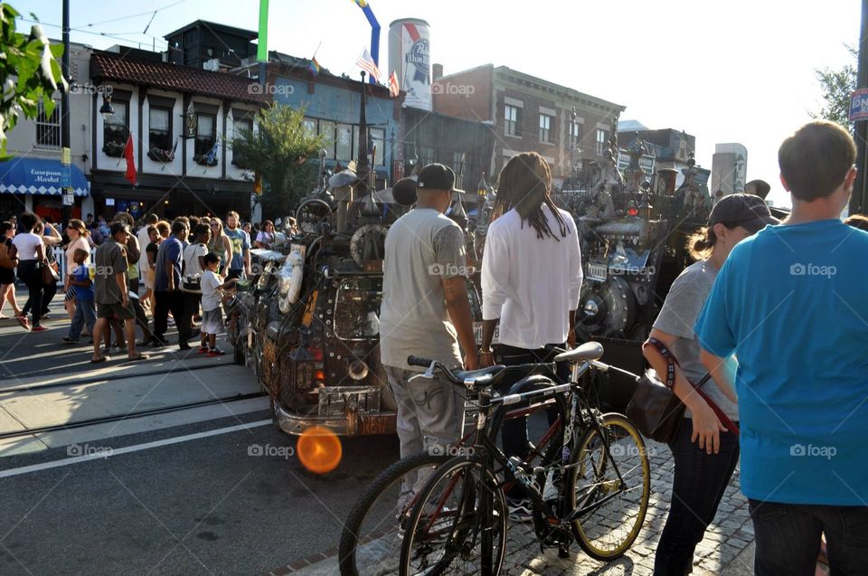 Street, People, City, Road, Many