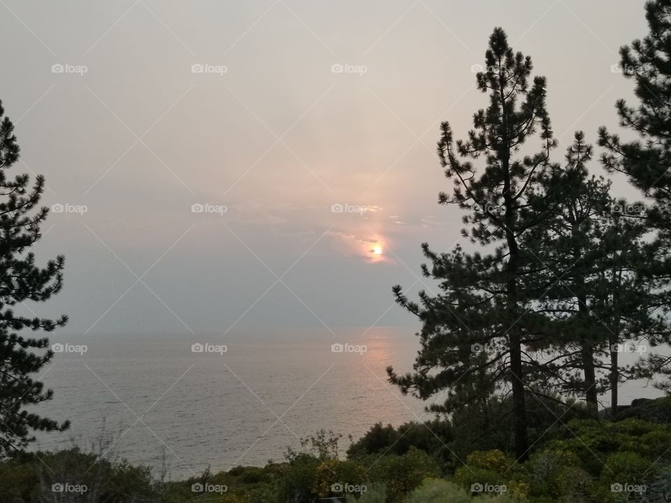 Tahoe Smokey Sunset