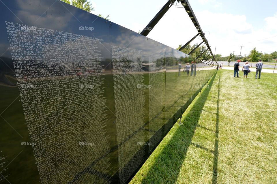 The traveling Wall That Heals is an exact replica of the original in Washington, D.C.