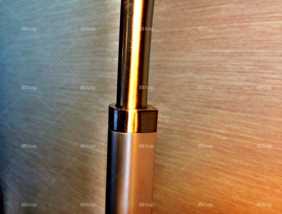 Steel over organic background 