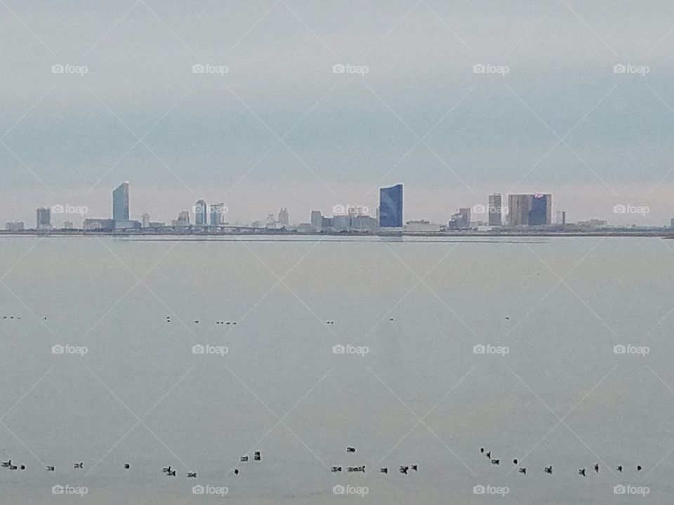 Atlantic city cityscape