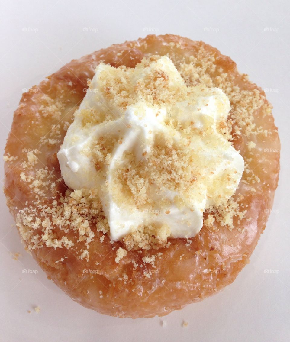 Sweet lemon deliciousness. Lemon Kreme cake doughnut