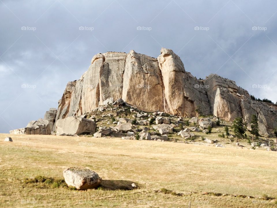Rock formation in western Wyoming 