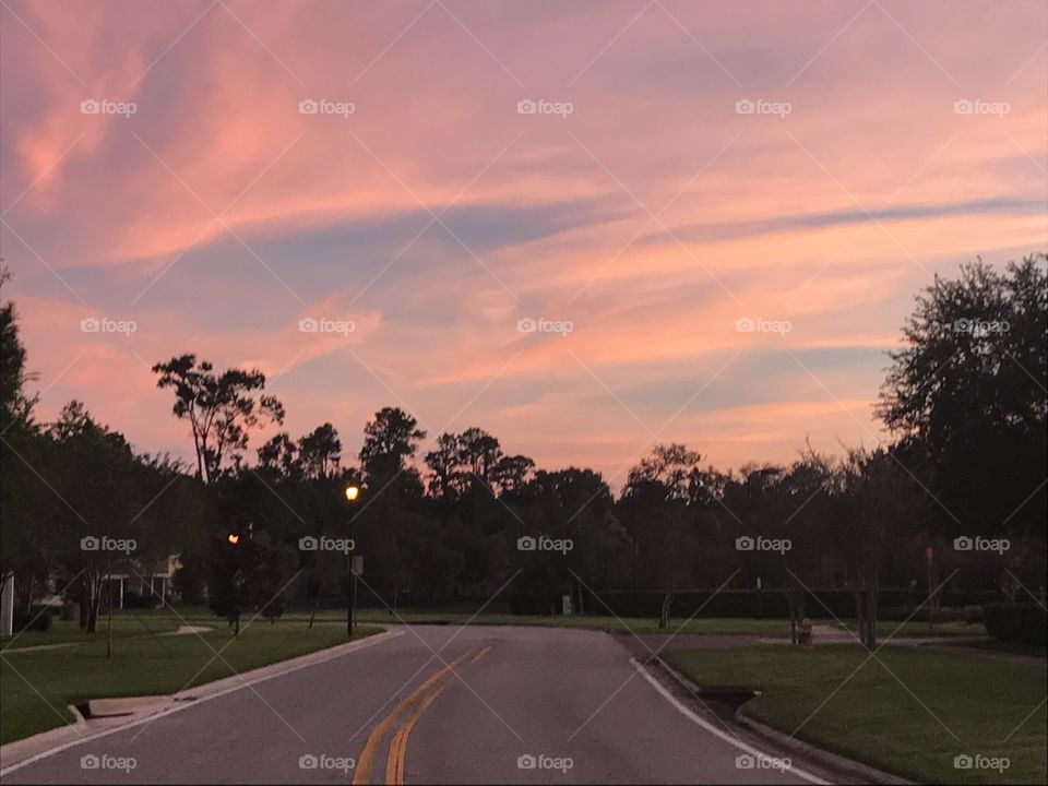 Clouds during the evening time 