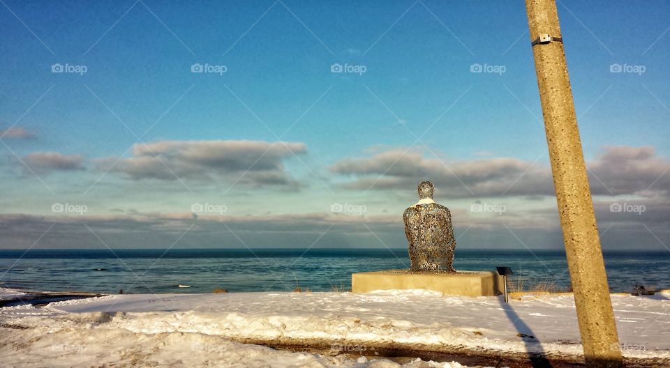 Spillover II Sculpture. Public Artwork by Catalan Artist Jaume Plense 