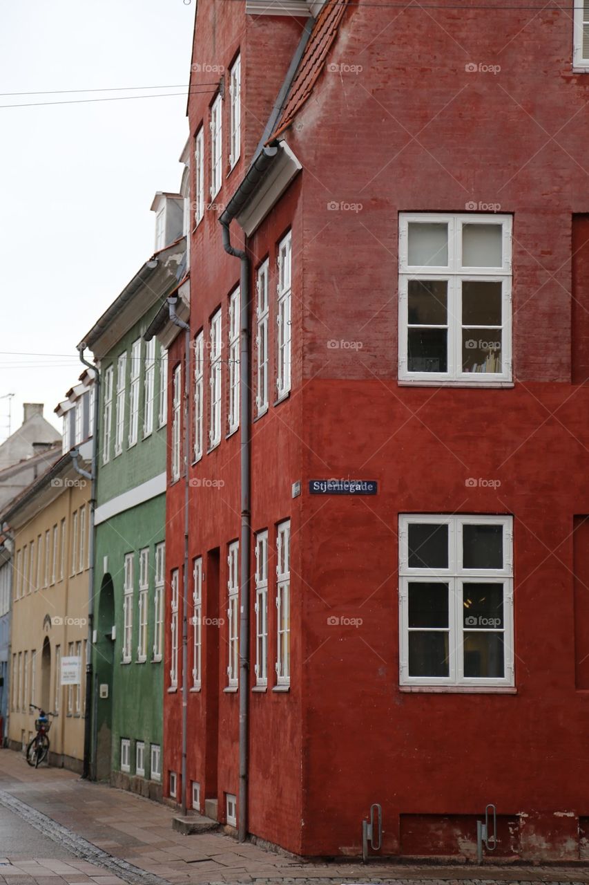 Denmark. Exterior from a street in Denmark 