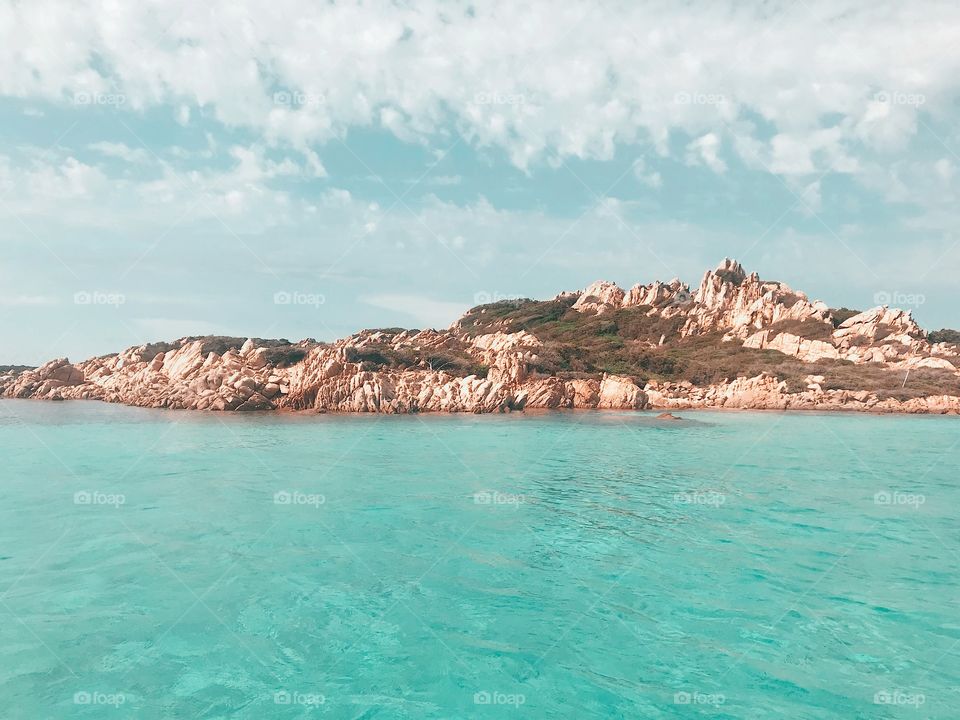 Beautiful coast in Sardegna 