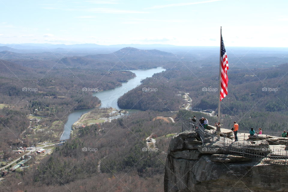 Flag on the mountain