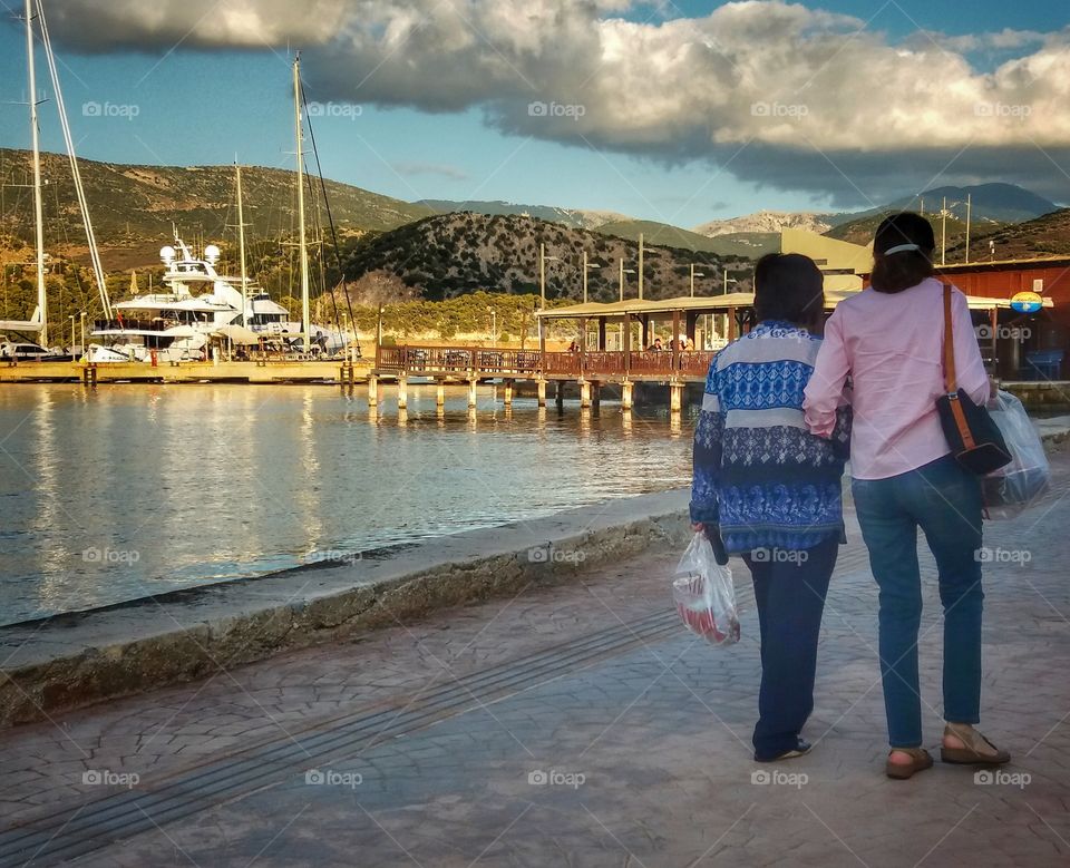 Walking with friends...