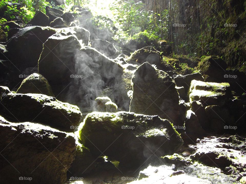 Steamy rocks