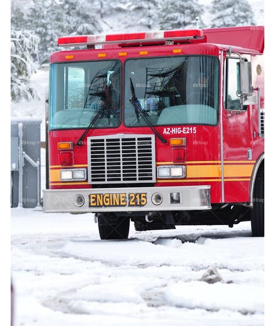 Firefighters, come snow or rain they will be there