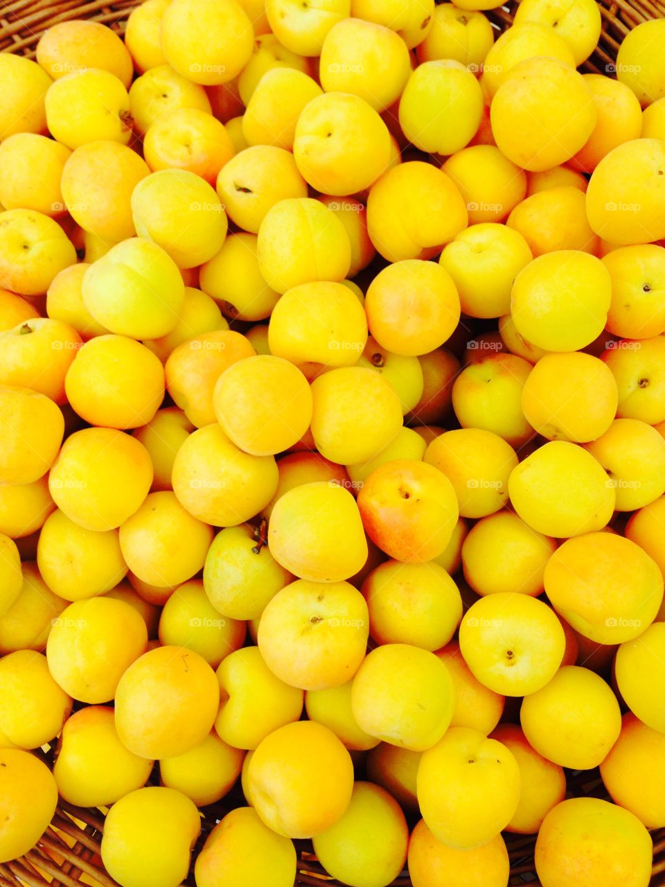 Full frame shot of apricots fruit