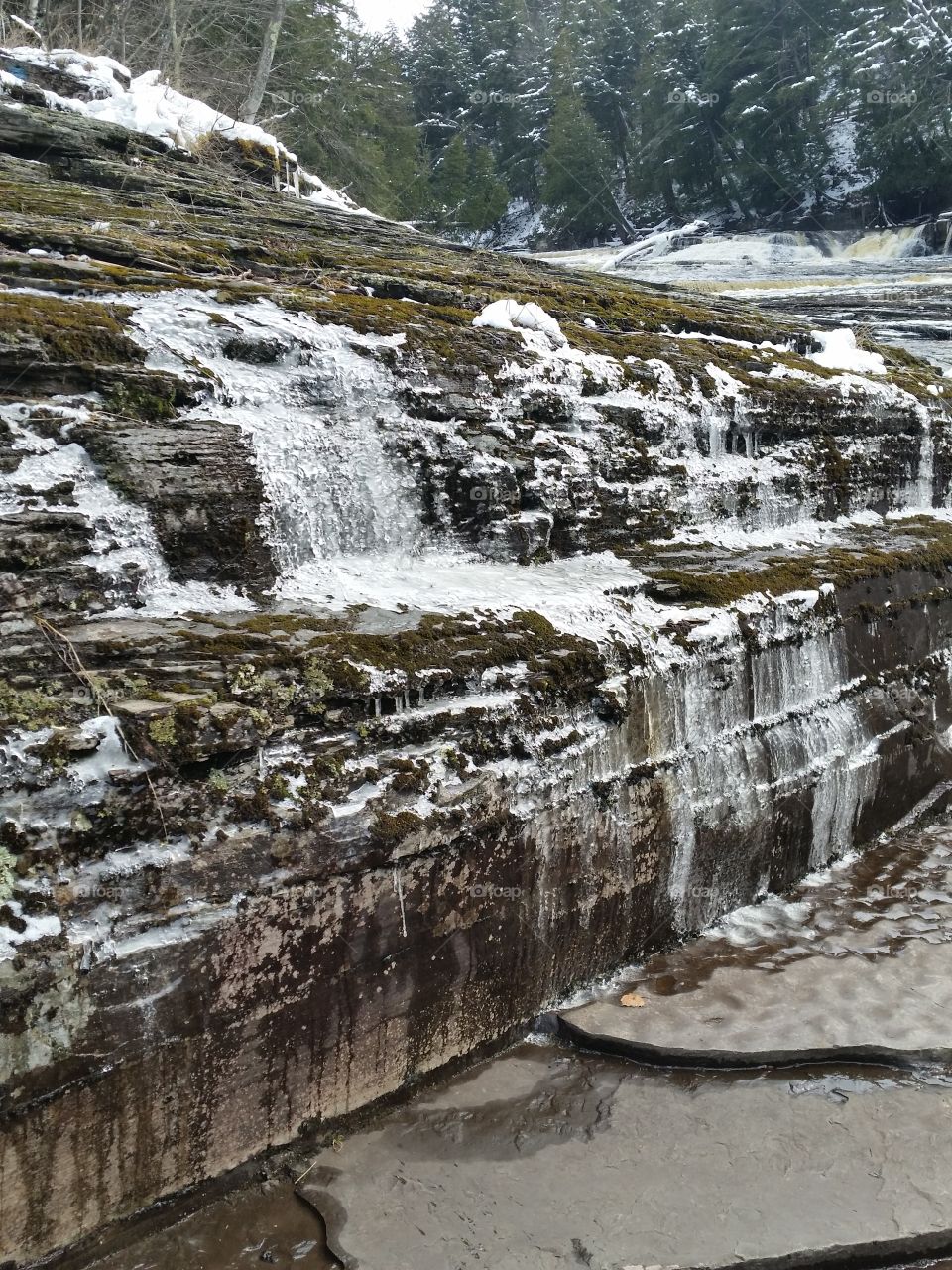 Frozen Runoff Falls