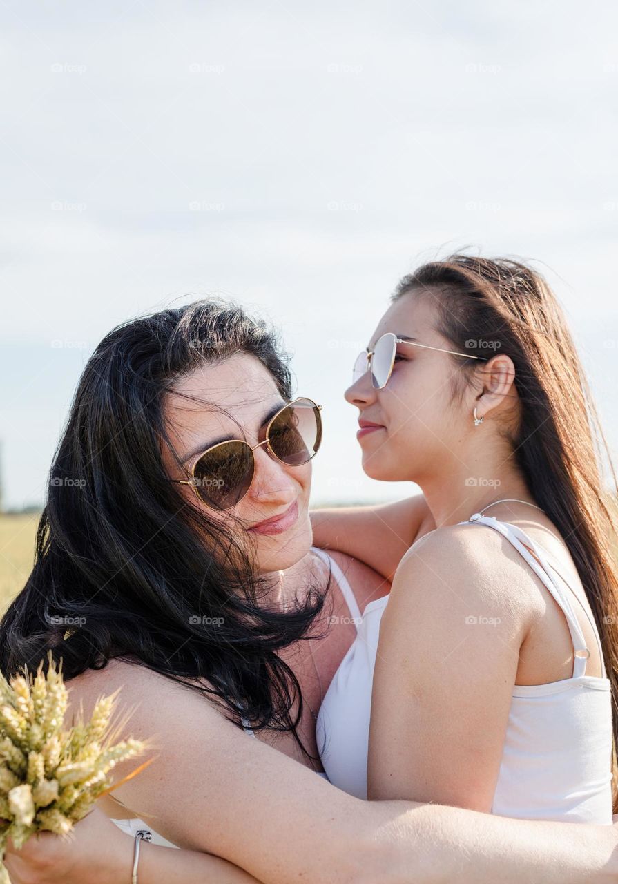 female friends having fun together outdoor