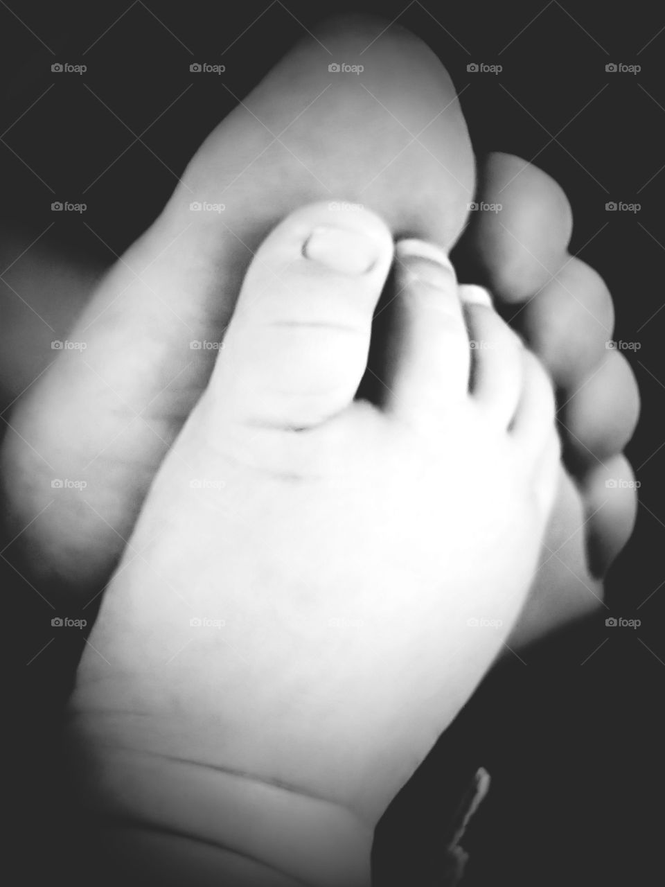 mommy's foot baby's foot