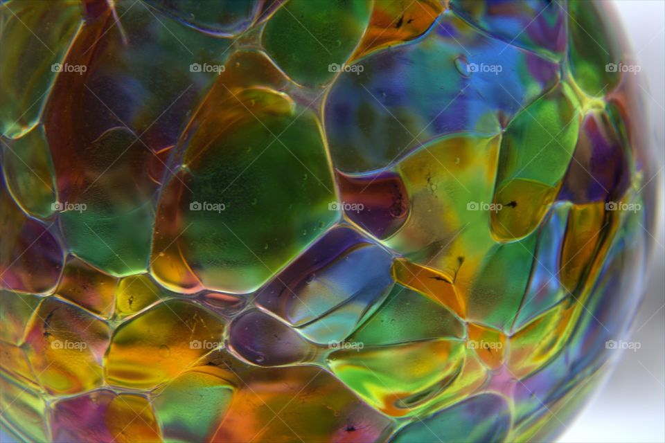 Multi-Colored Hanging Glass Sprit Ball