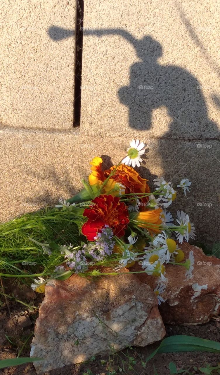 The tap pouring out flowers