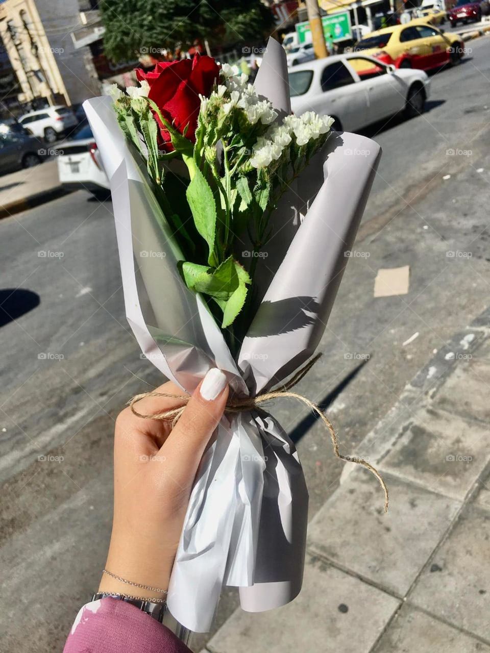 A bouquet of flowers