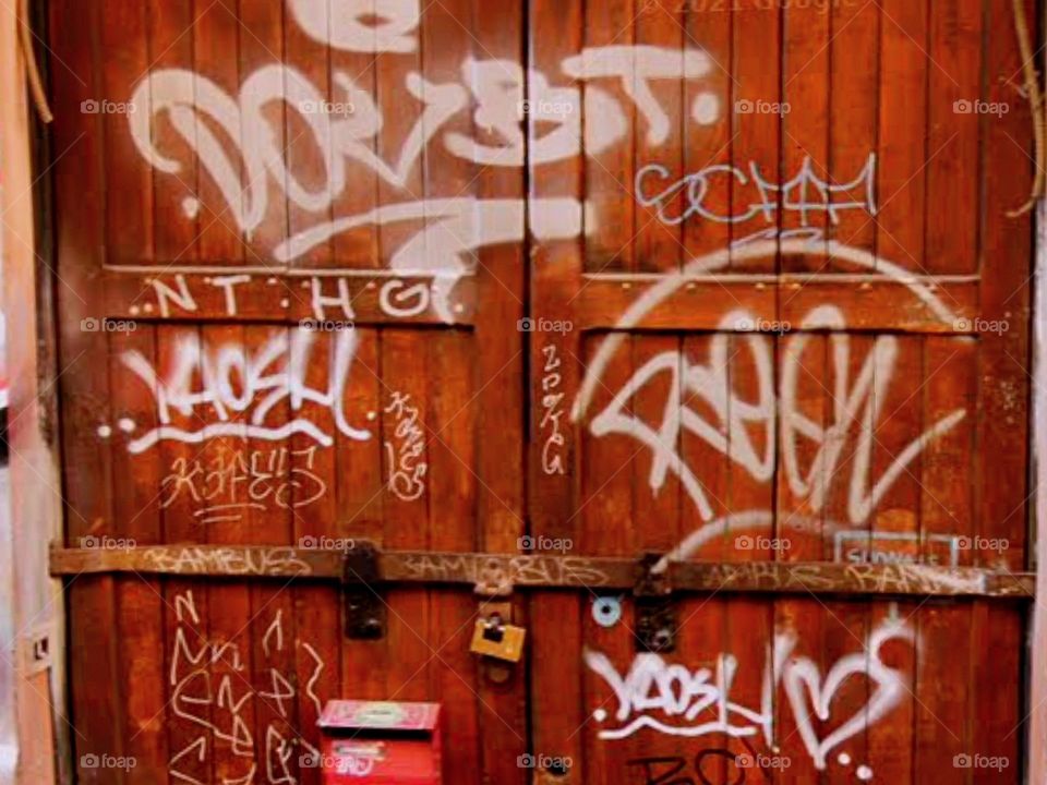 Graffiti door