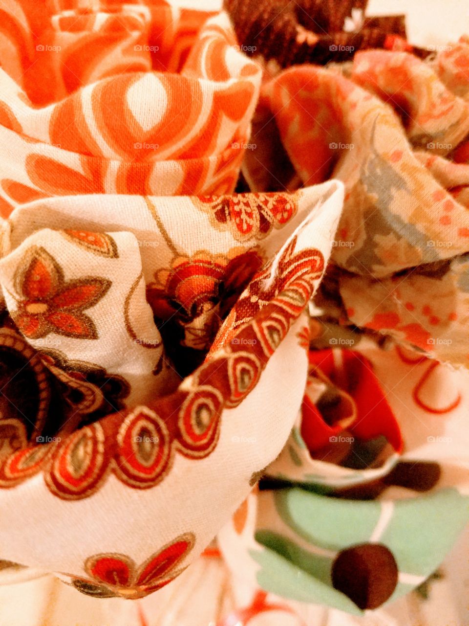 rose material flowers