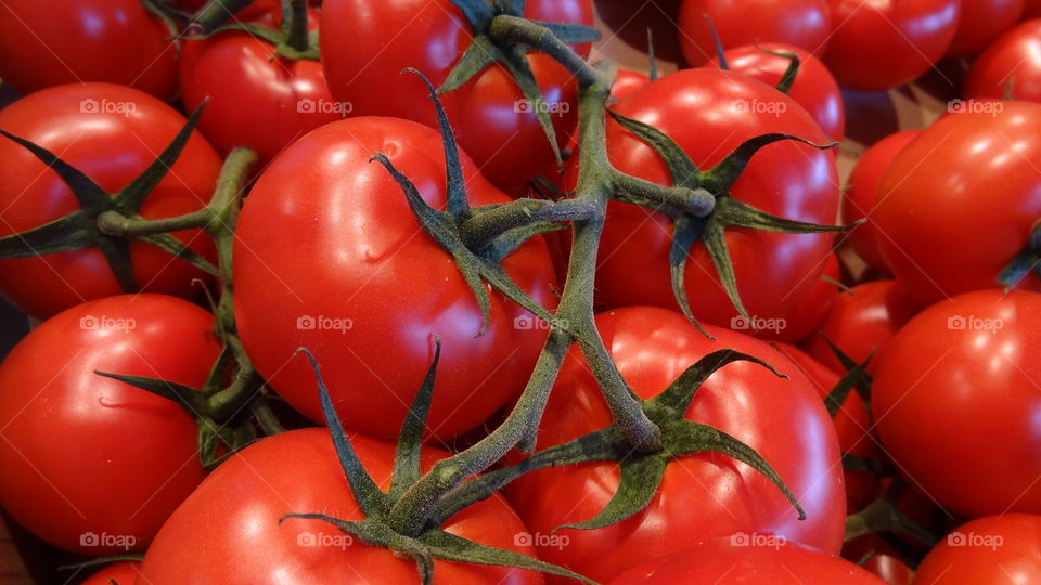 Full frame shot of red tomato