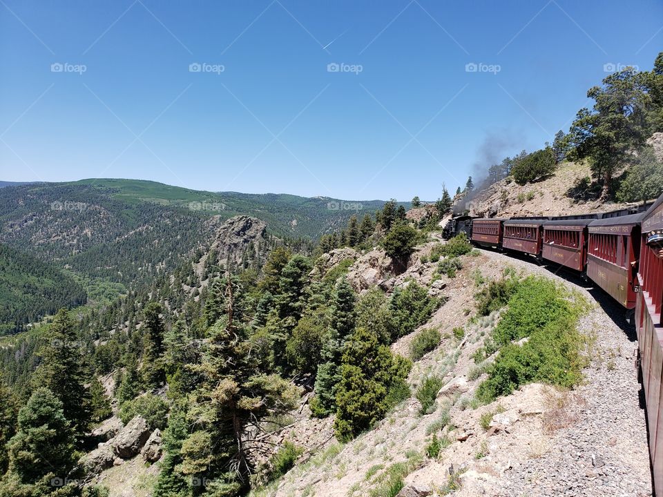 Colorado steam engine train