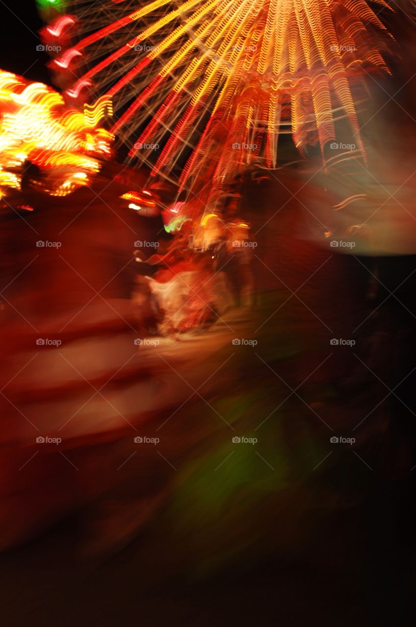 dancing in front of the ferries wheel 