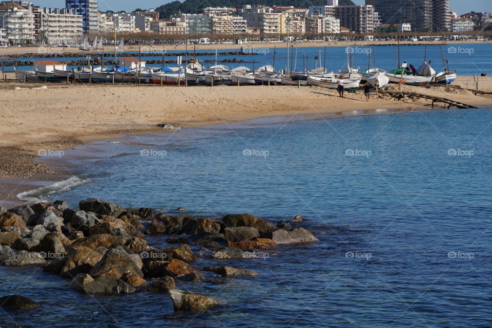 agua rocas playa